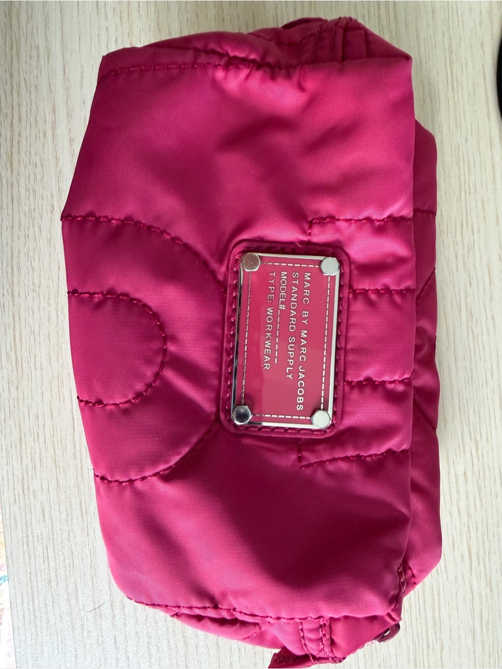 Marc by Marc Jacobs Fuchsia Quilted Cosmetic Case